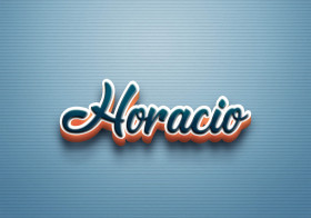 Cursive Name DP: Horacio
