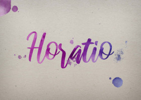 Horatio Watercolor Name DP