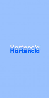 Name DP: Hortencia
