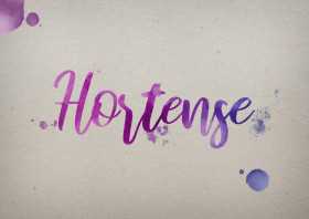 Hortense Watercolor Name DP