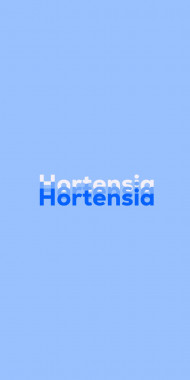 Name DP: Hortensia