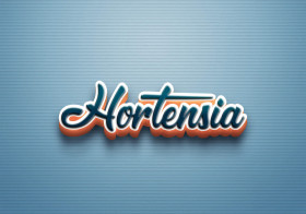 Cursive Name DP: Hortensia