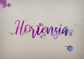 Hortensia Watercolor Name DP