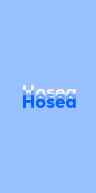 Name DP: Hosea