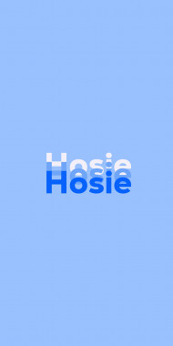 Name DP: Hosie