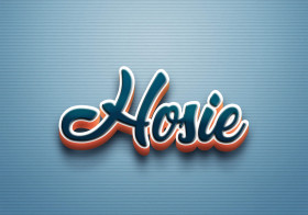 Cursive Name DP: Hosie