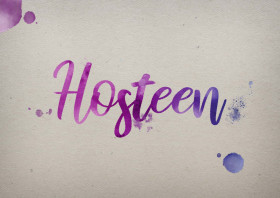 Hosteen Watercolor Name DP