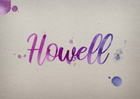 Howell Watercolor Name DP