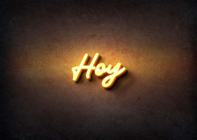 Glow Name Profile Picture for Hoy