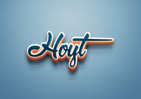 Cursive Name DP: Hoyt