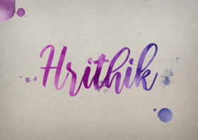 Hrithik Watercolor Name DP