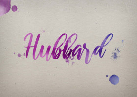 Hubbard Watercolor Name DP