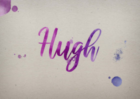 Hugh Watercolor Name DP