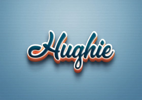 Cursive Name DP: Hughie