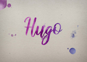 Hugo Watercolor Name DP