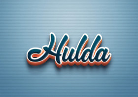 Cursive Name DP: Hulda