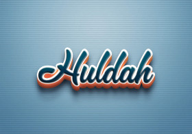 Cursive Name DP: Huldah
