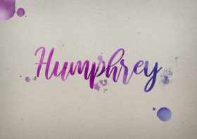 Humphrey Watercolor Name DP