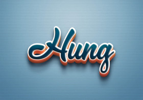 Cursive Name DP: Hung