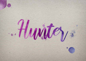 Hunter Watercolor Name DP