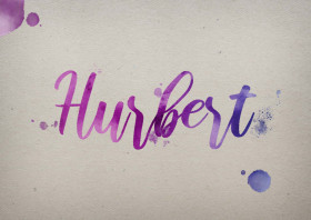 Hurbert Watercolor Name DP