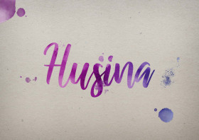 Husina Watercolor Name DP