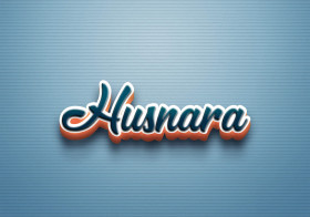 Cursive Name DP: Husnara