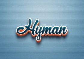 Cursive Name DP: Hyman