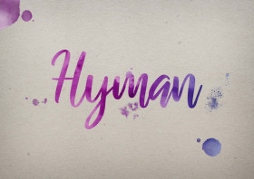 Hyman Watercolor Name DP