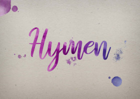 Hymen Watercolor Name DP