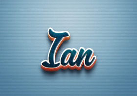 Cursive Name DP: Ian