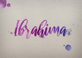 Ibrahima Watercolor Name DP