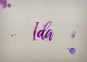 Ida Watercolor Name DP