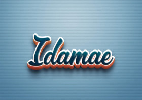 Cursive Name DP: Idamae