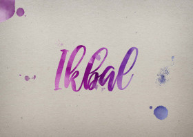 Ikbal Watercolor Name DP