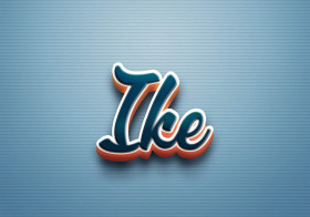 Cursive Name DP: Ike