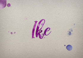 Ike Watercolor Name DP