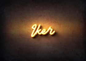 Glow Name Profile Picture for Iker