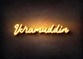 Glow Name Profile Picture for Ikramuddin