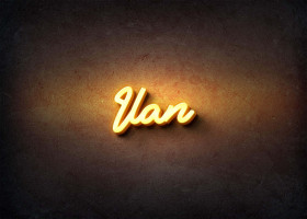 Glow Name Profile Picture for Ilan
