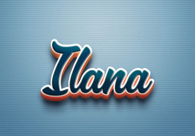 Cursive Name DP: Ilana