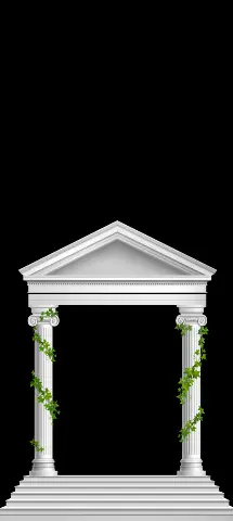 Illustrations Amoled Wallpaper with Column, Architecture & Arch