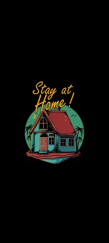 Illustrations Amoled Wallpaper with Green, House & Home