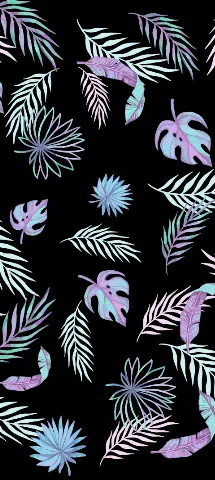 Illustrations Amoled Wallpaper with Pattern, Leaf & Botany