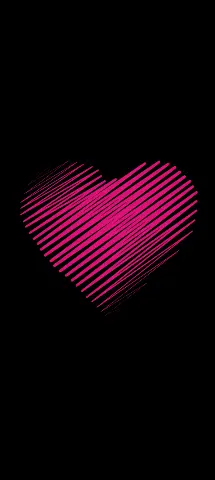 Illustrations Amoled Wallpaper with Red, Pink & Heart