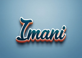 Cursive Name DP: Imani