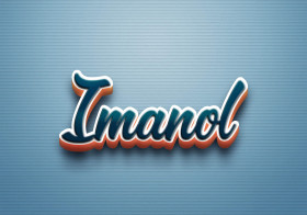 Cursive Name DP: Imanol