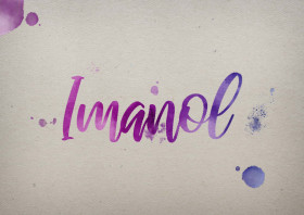 Imanol Watercolor Name DP