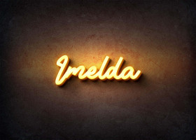 Glow Name Profile Picture for Imelda