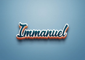 Cursive Name DP: Immanuel
